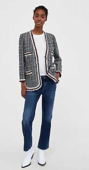 Піджак zara,жакет кардиган твідовий zara M