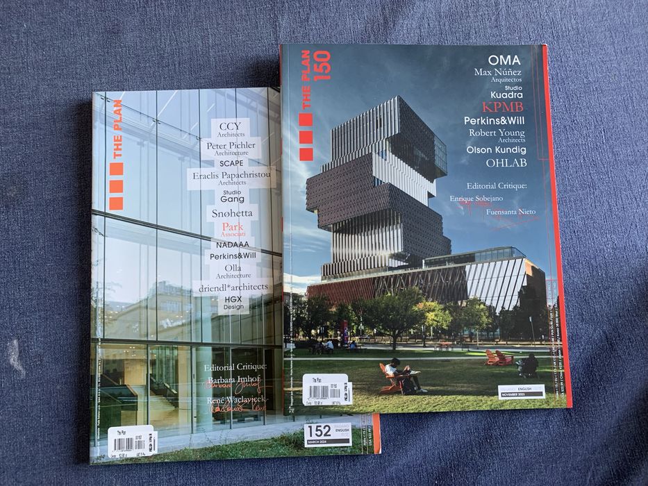 Dwa magazyny architektoniczne po angielsku The Plan 11.2023 i 03.2024