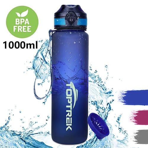 Cпротивна пляшка для води Toptrek 1000 ml