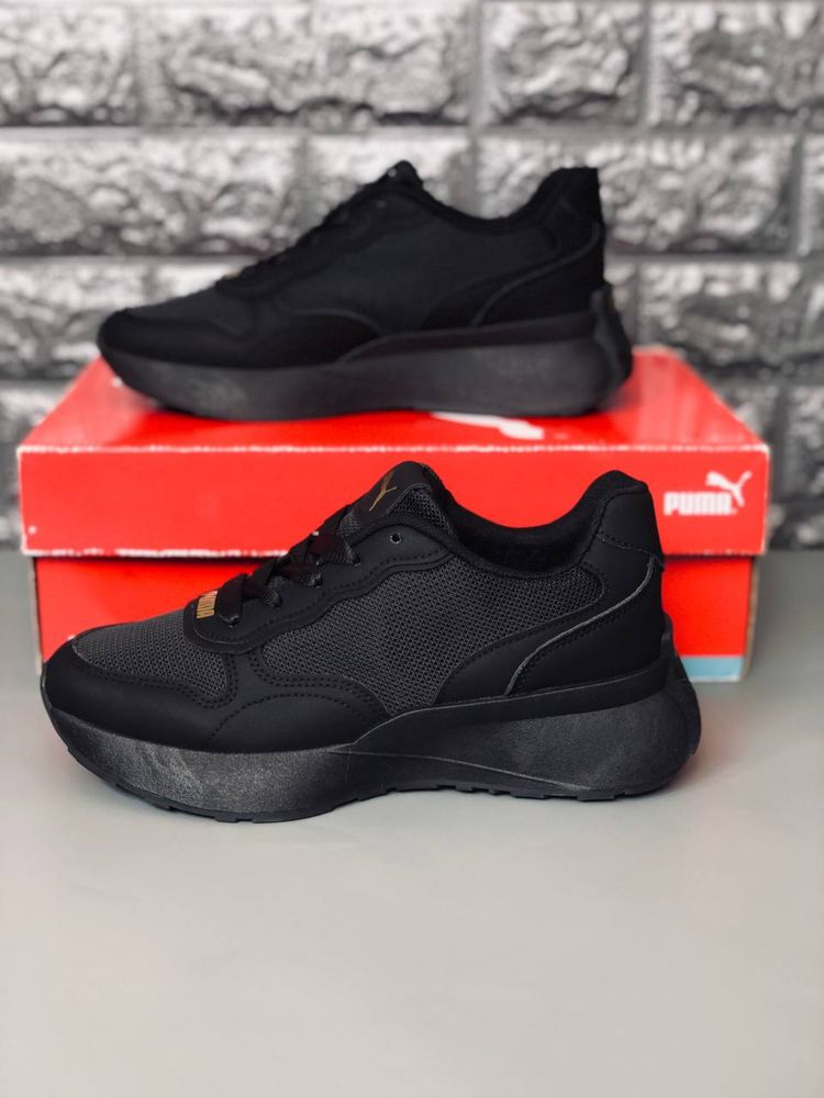 Кроссовки Пума женские, размер 38 последняя пара. Кросовки Puma Black