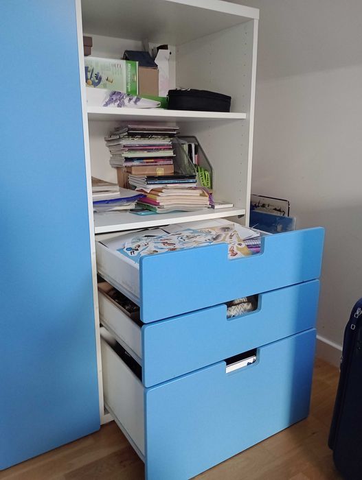 sprzedam kpl.szafa i regał/komoda IKEA kolor niebieski