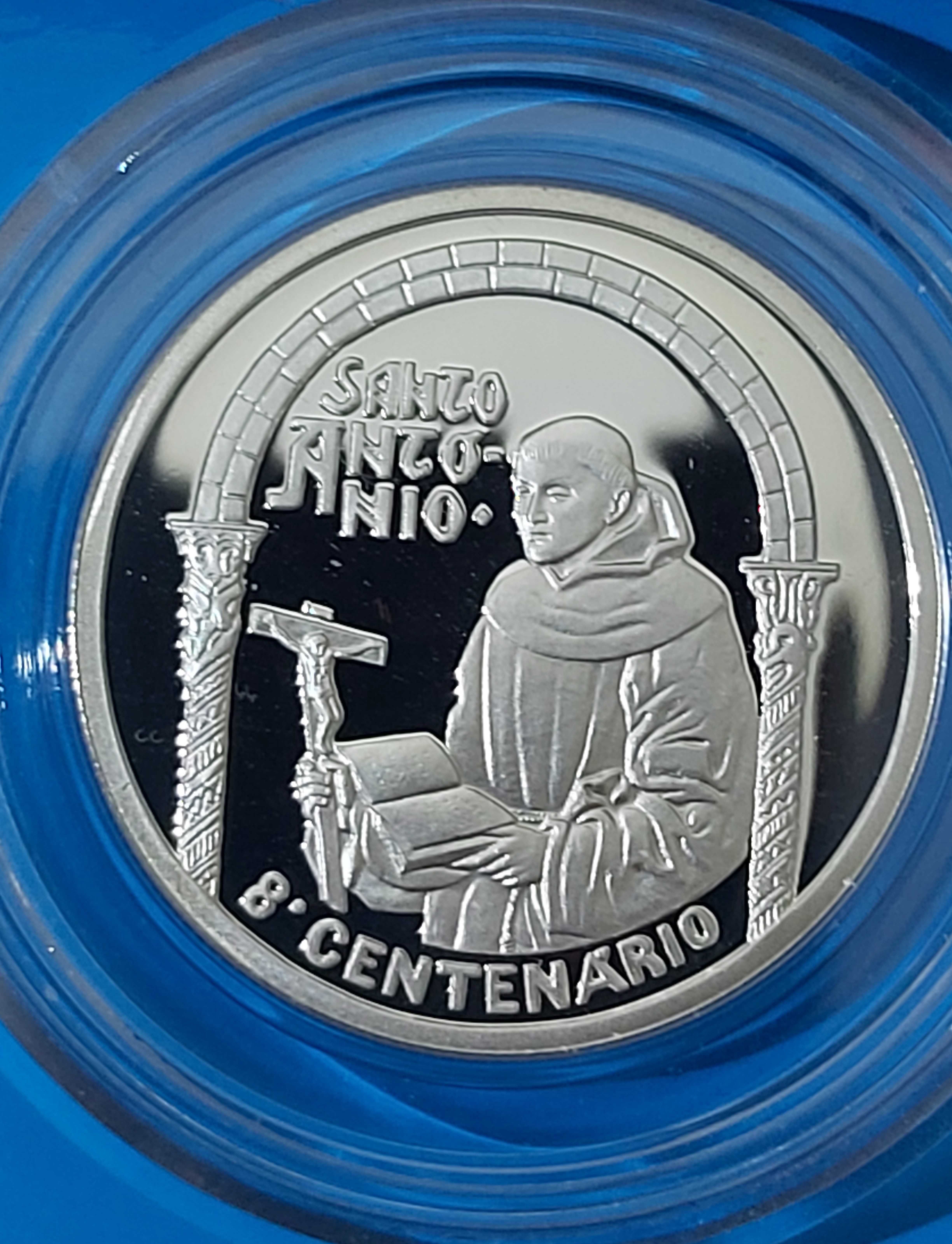 500$00 de 1995,  8º centenário nascimento de Santo António Prata Proof