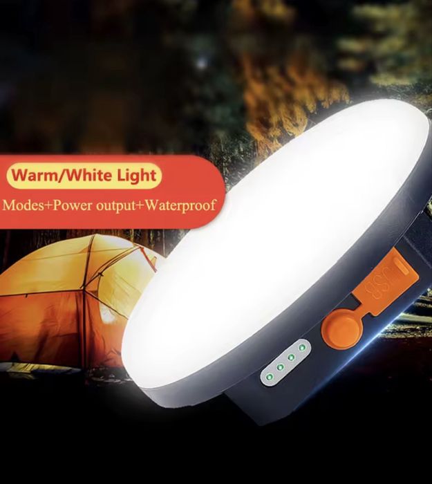 Кемпенговый фонарь до 8 ч 9900 мАч с магнитом