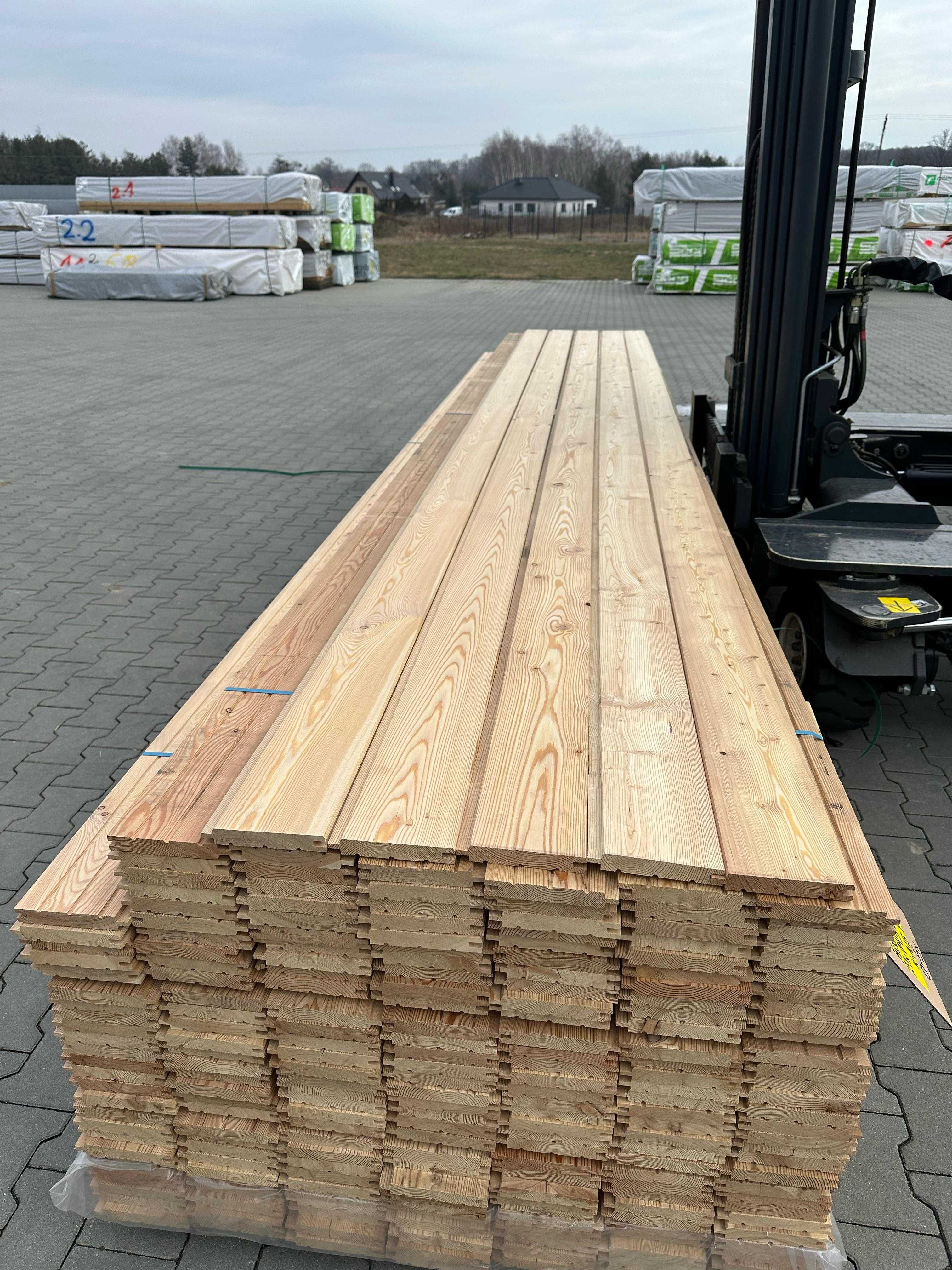 Deska Elewacja Modrzew Syberyjski Profil C Klasa A/B 21x143mm