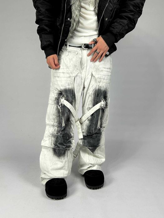 Джинси Acne Studios cargo білі карго штаны джынсы opium custom S M L