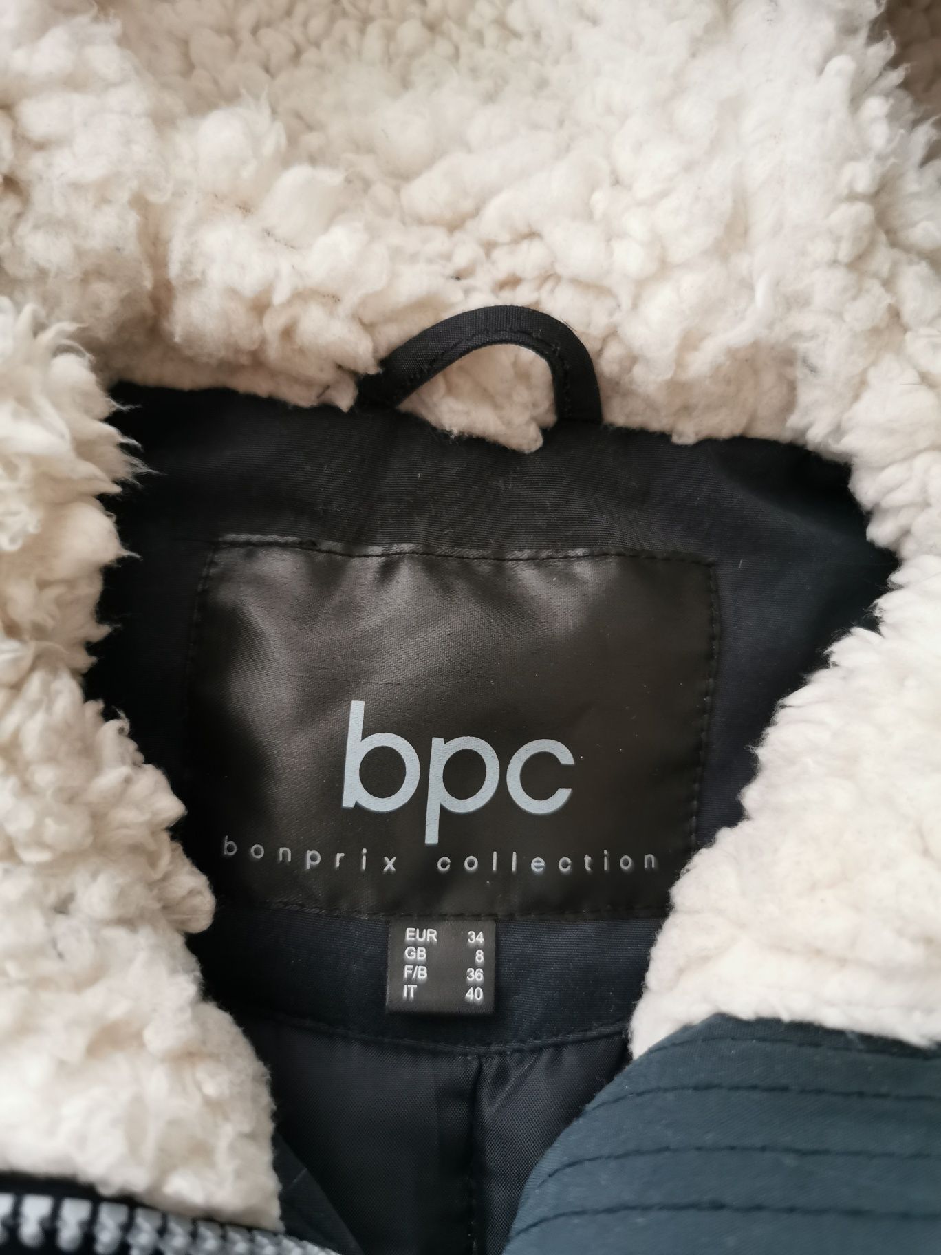 Parka ocieplana granatowa pasuje na 36 36