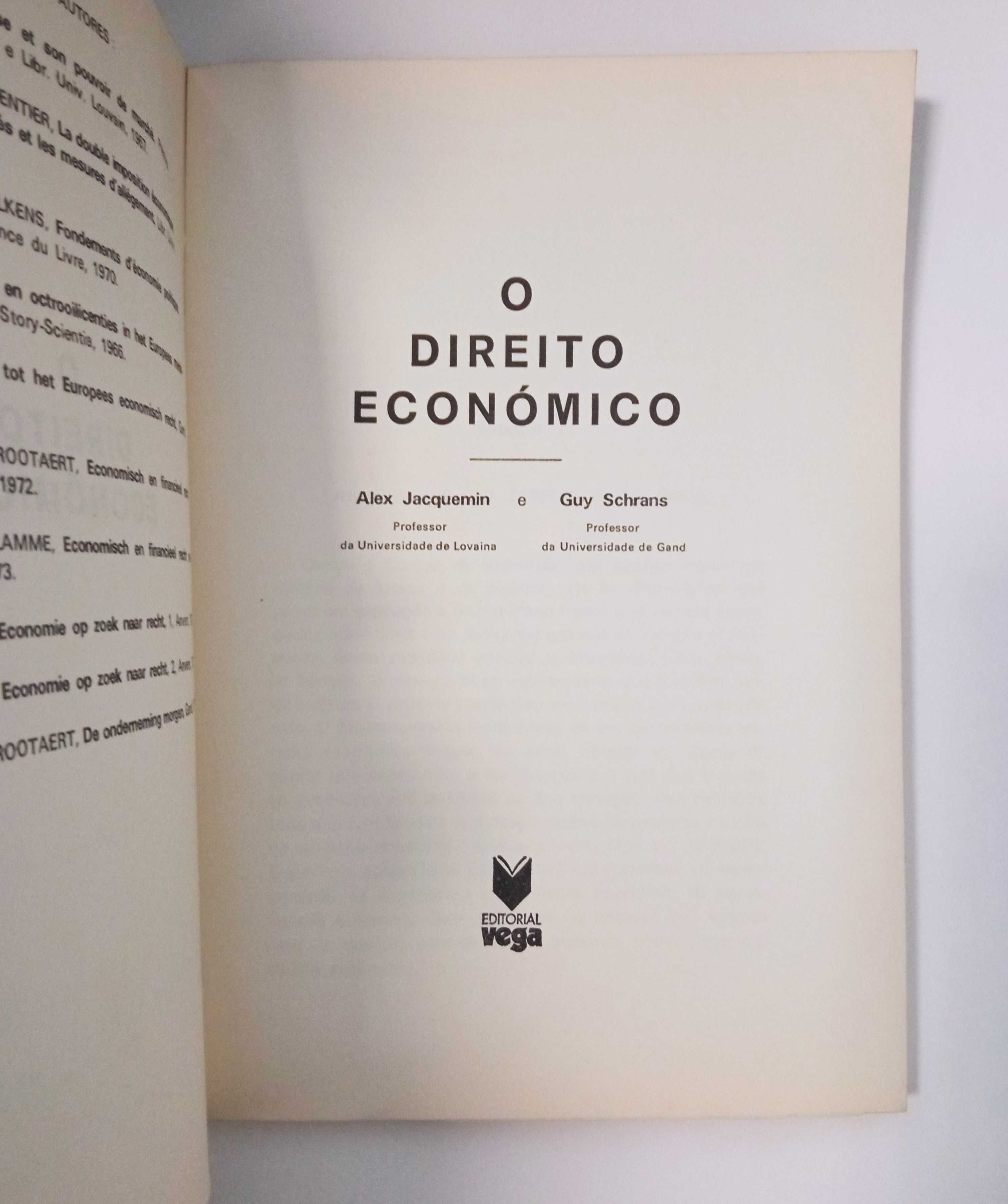 O Direito Económico, de Alex Jacquemin e Guy Schrans