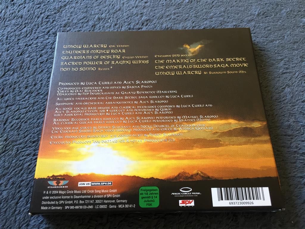 RHAPSODY - The Dark Secret Limited Edition Digipak 1st Press 2CD RAR