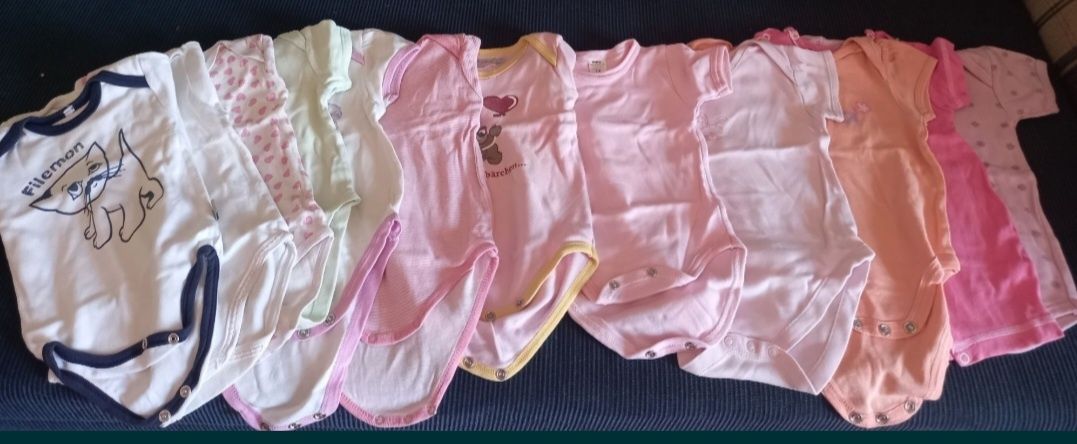Ubranka na lato body krótki rękaw rozmiar 62-68