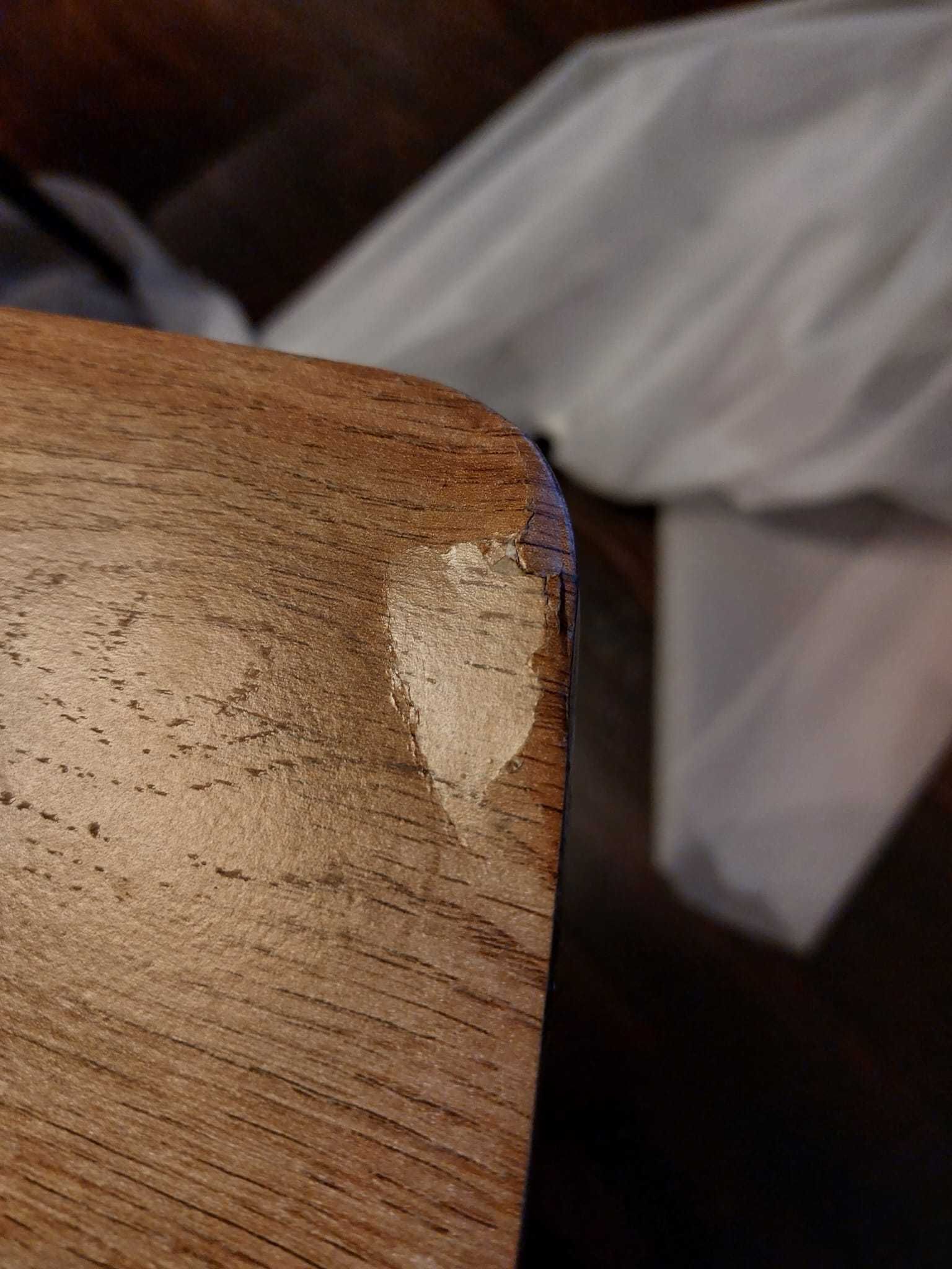 blat stołu rozkładany 160/200 x 90 cm ciemne drewno