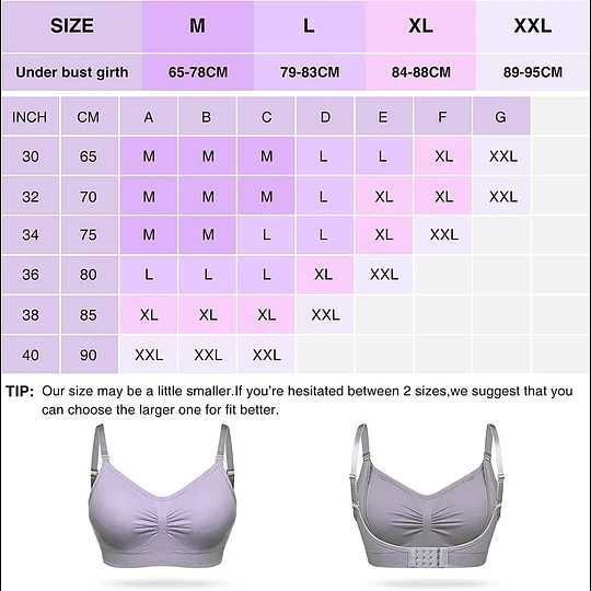 Pack de 3 de maternidade de amamentação sem aros conjunto de..