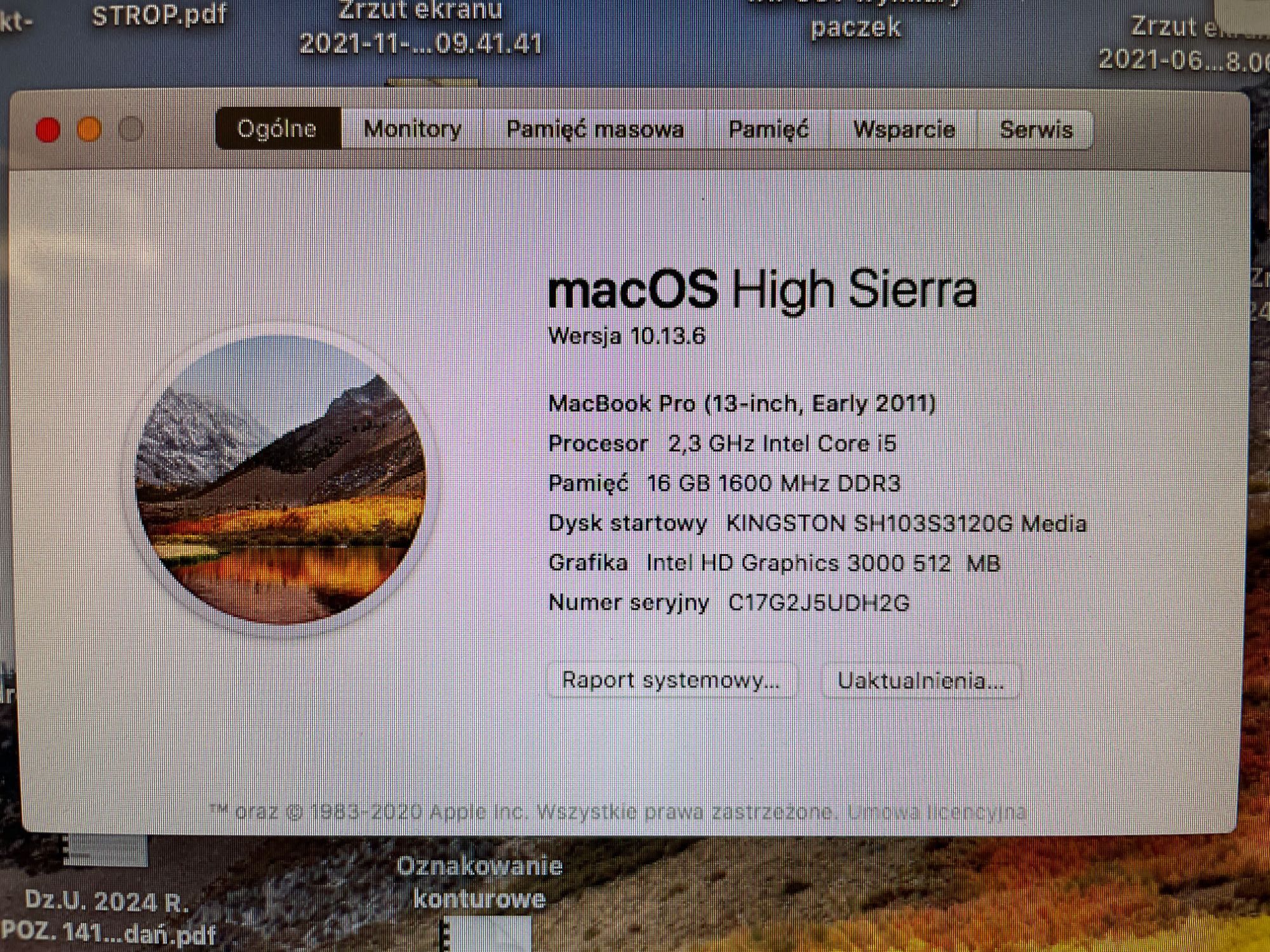 MacBook Pro 13 cali BDB stan