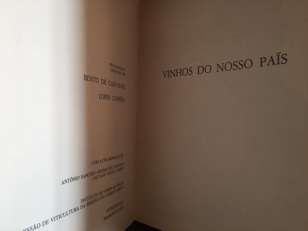 Livro “Vinhos do nosso país”