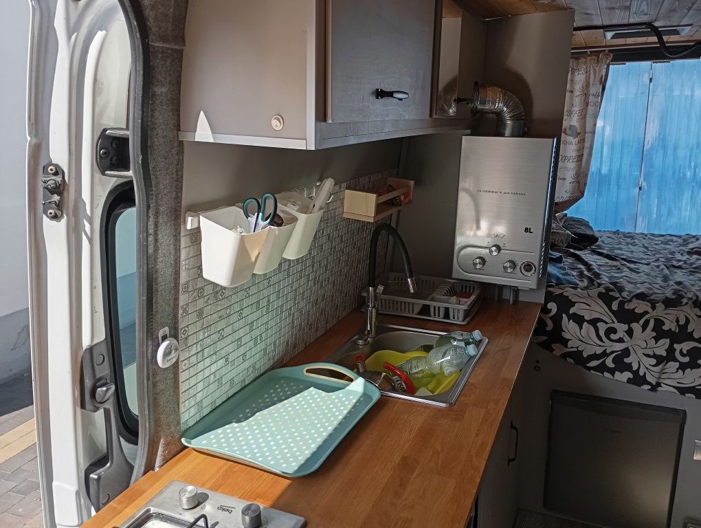 Camper Mercedes sprint mier 906 l4h2 2  zamiana na busa chłodnie