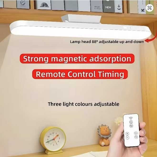 Світлодіодна підвісна магнітна лампа на акумуляторі з пультом