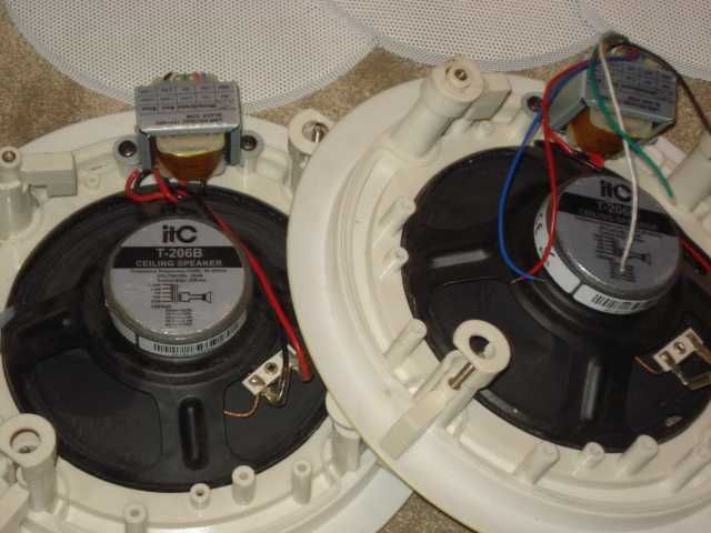 GŁOŚNIKI ITC T-206B 10W 100V DWUDROŻNY , Używwane.