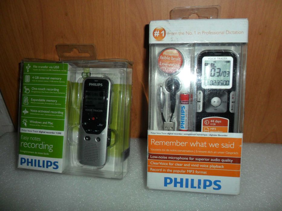 Новий сучасний диктофон Philips + подарунок