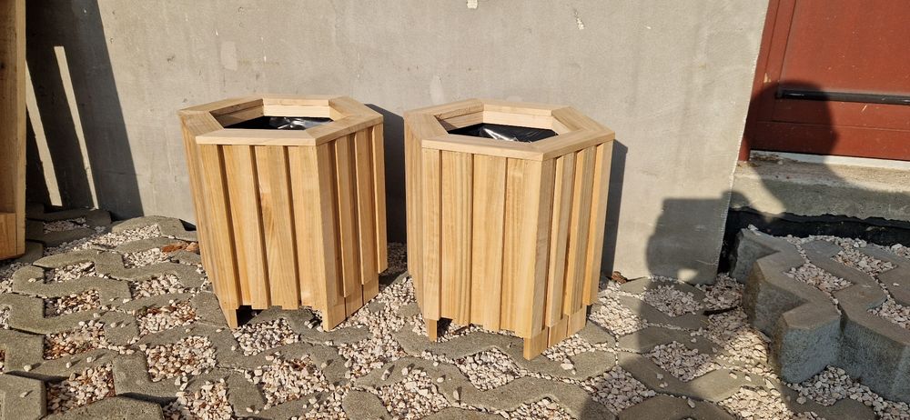 Donice drewniane doniczki