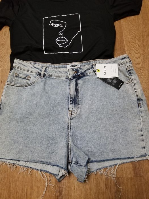 Шорты  джинсовые, батал, бренд