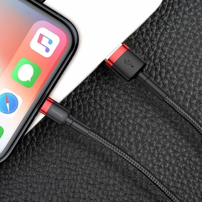 Baseus Cafule wytrzymały kabel przewód USB / Lightning QC 3.0 1.5A 2m