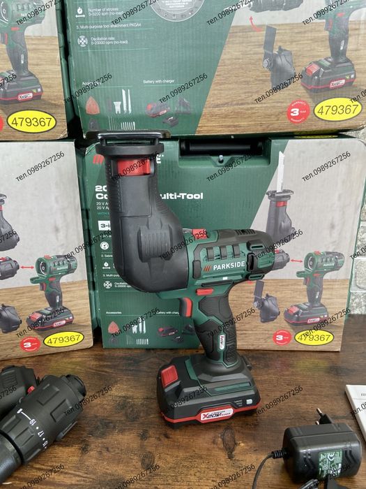 Акумуляторний шуруповерт, мультитул, 4 в 1 Parkside Німеччина