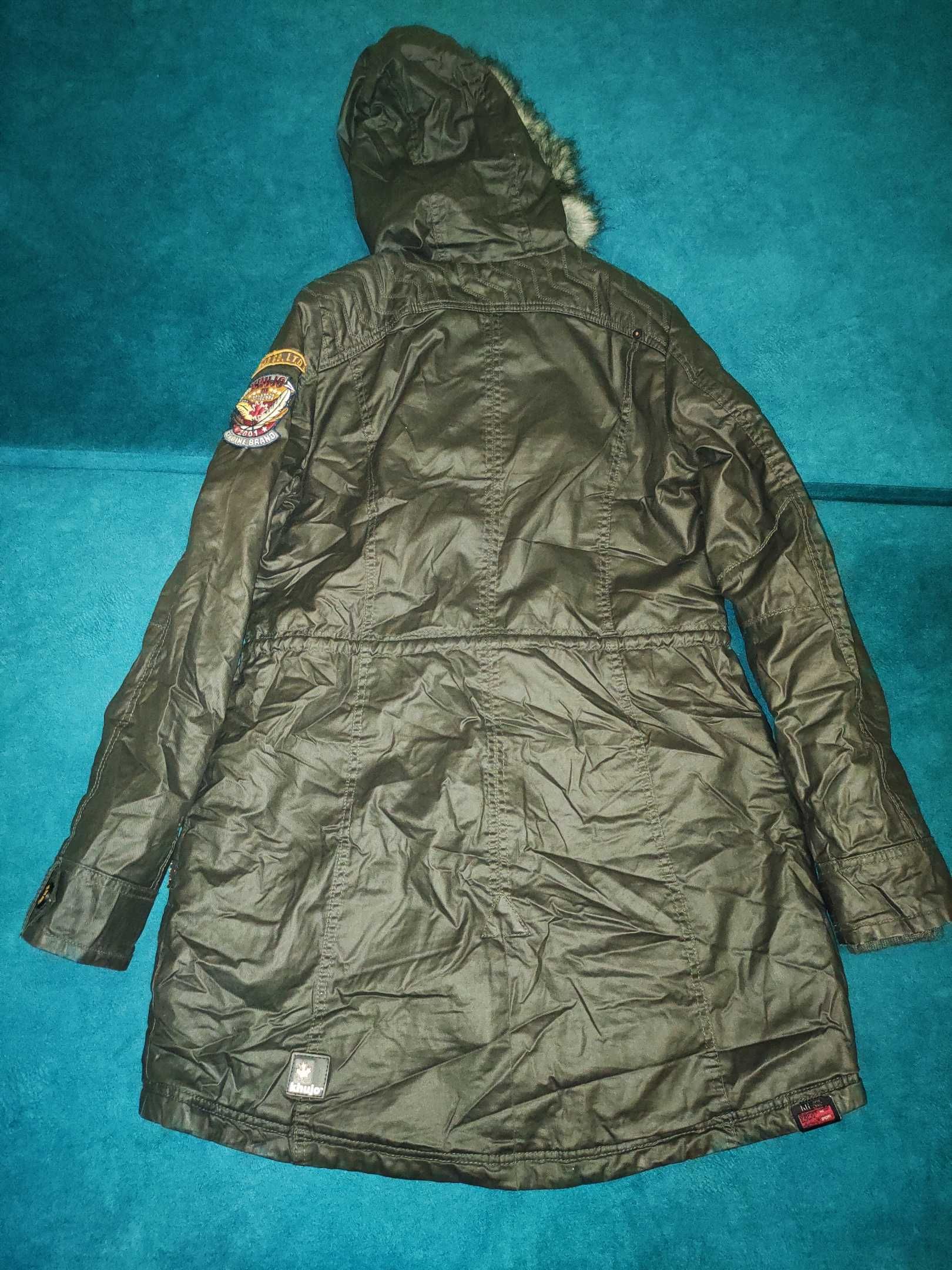 Стильная и теплая куртка парка Khujo в стиле милитари. XL.