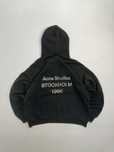 Acne Studios худі оверсайз чорне чорна черное худи кофта distressed M