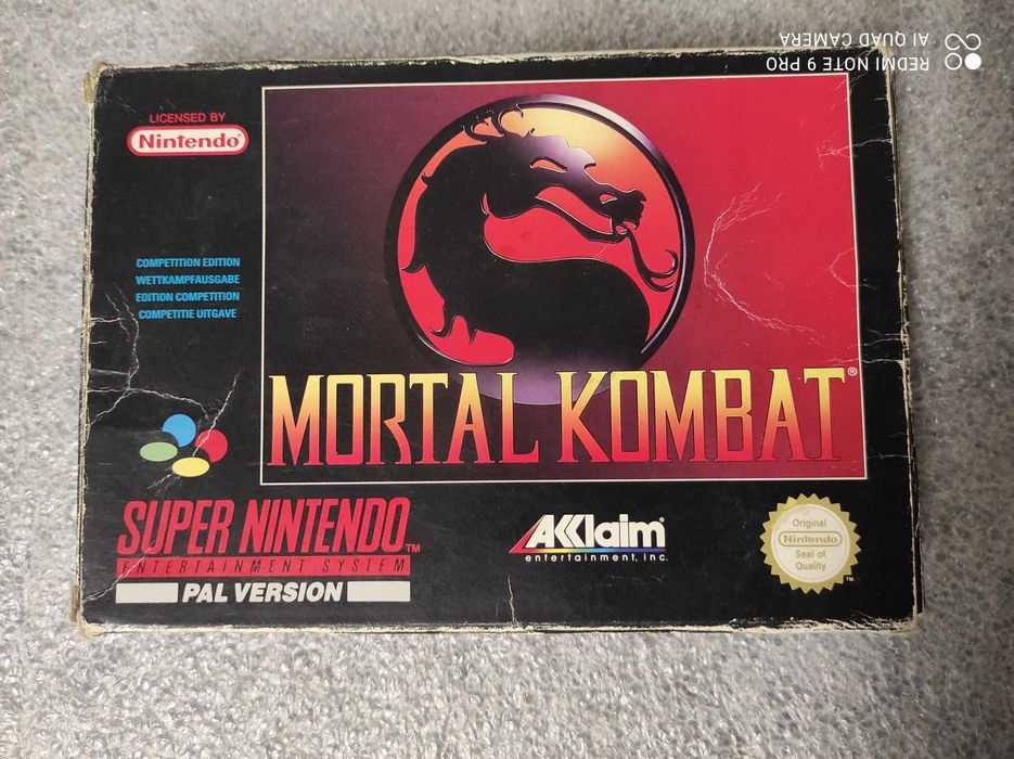 Mortal Kombat PAL Super Nintendo SNES CIB