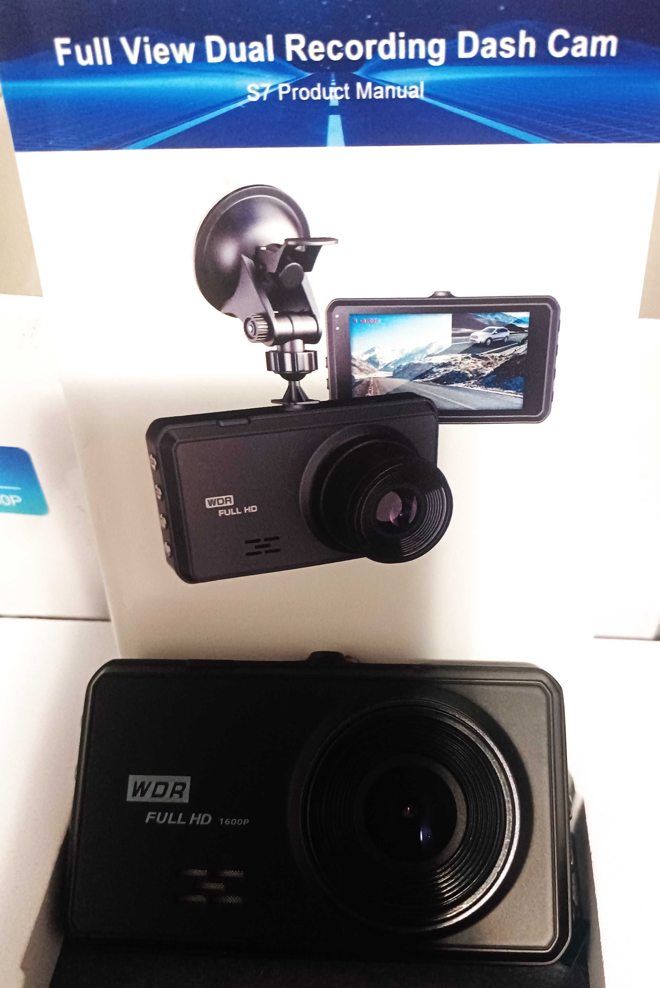 Rejestrator samochodowy Miden S7 2,5K,SD 64 GB kamera przednia i tylna