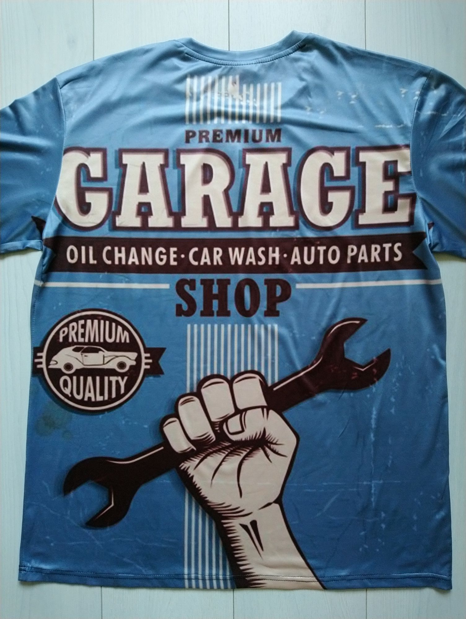 Подарунок для автослюсаря футболка з принтом Garage Castrol 3XL розмір