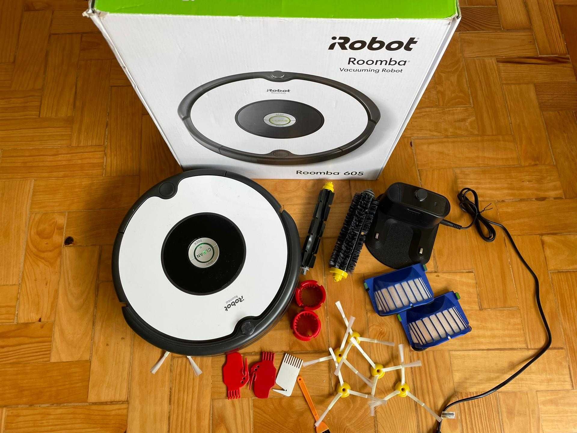 irobot Roomba 605 aspirador como novo com acessórios extra