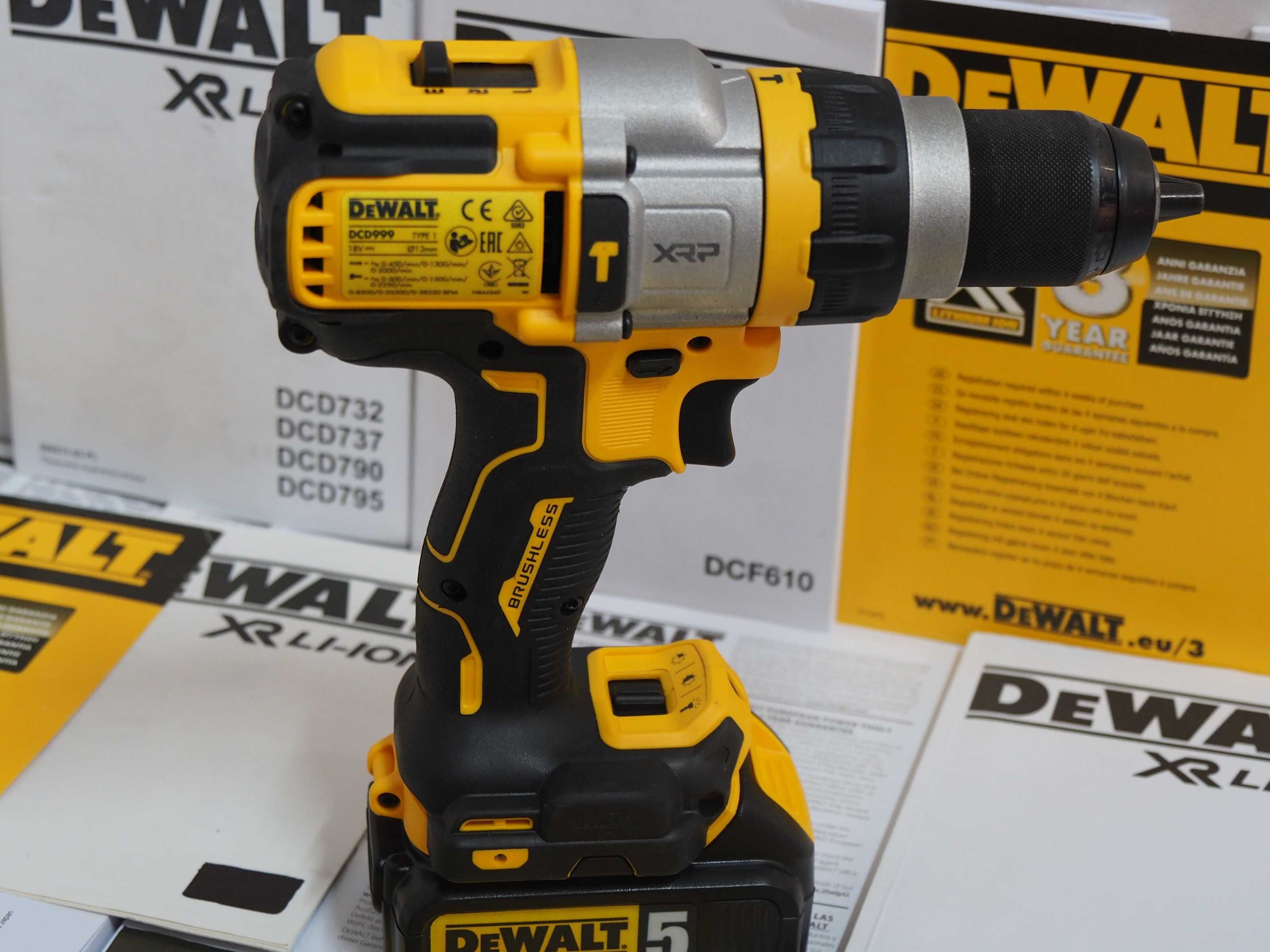 DEWALT DCD 999 wkretarka udarowa Mocy 126Nm +bateria 18v 5Ah