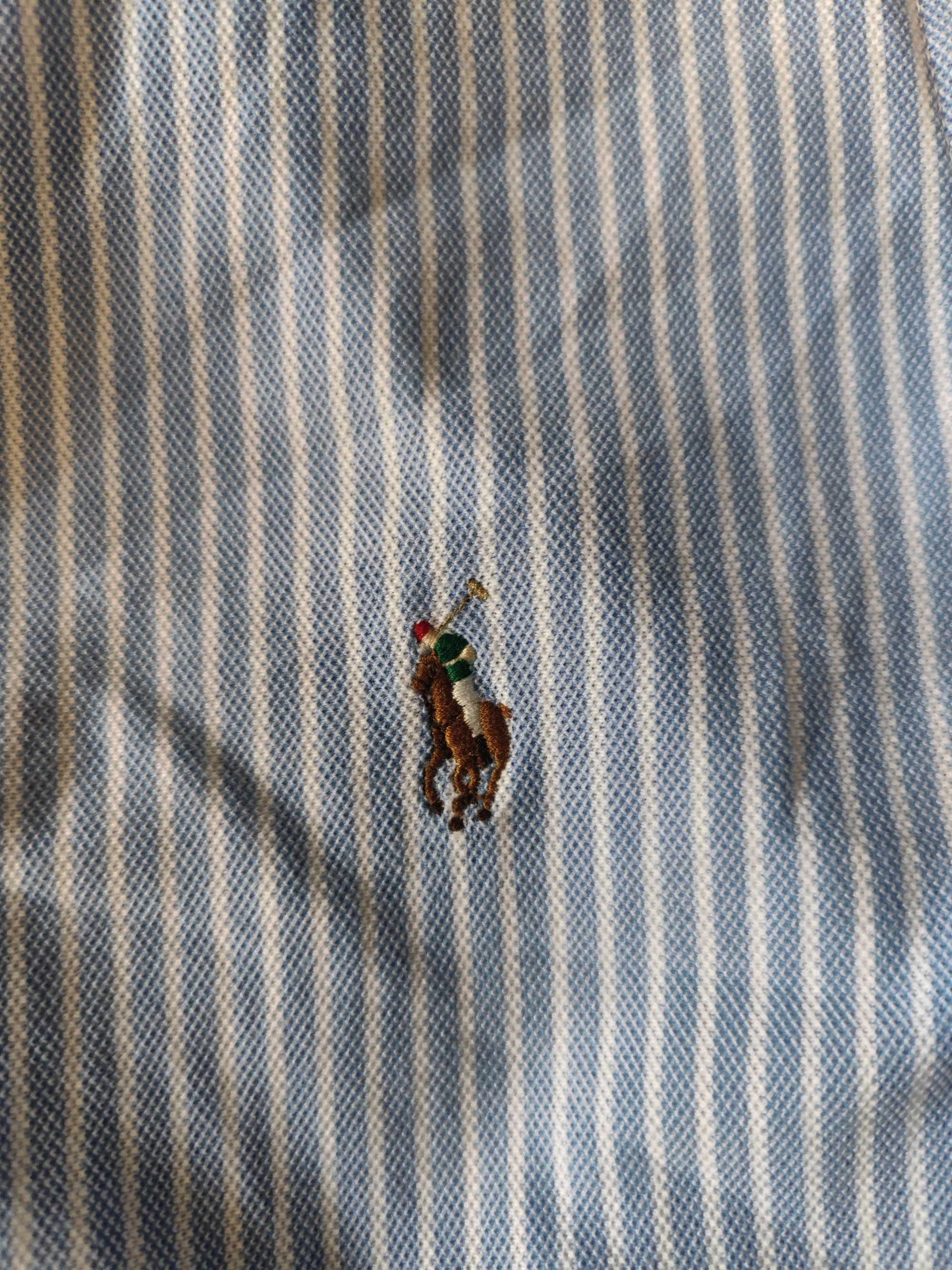 Женская рубашка Polo Ralph Lauren Fit Blue Striped Oxford (Л)