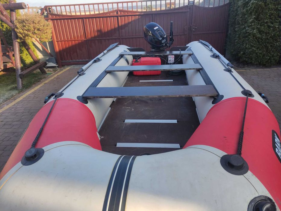 Ponton 4.20 m z silnikiem i przyczepka