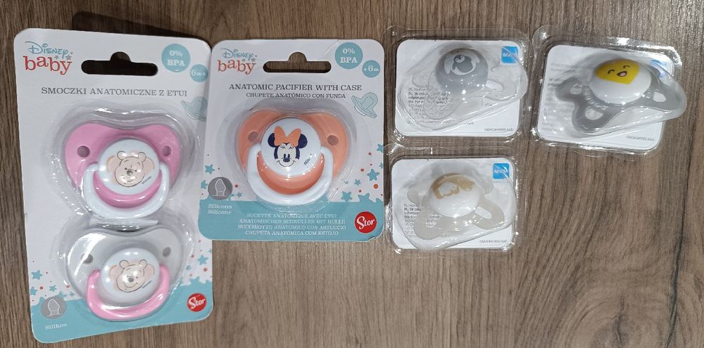 Zestaw smoczków MAM 0-2m 2-6m Disney Baby +6m