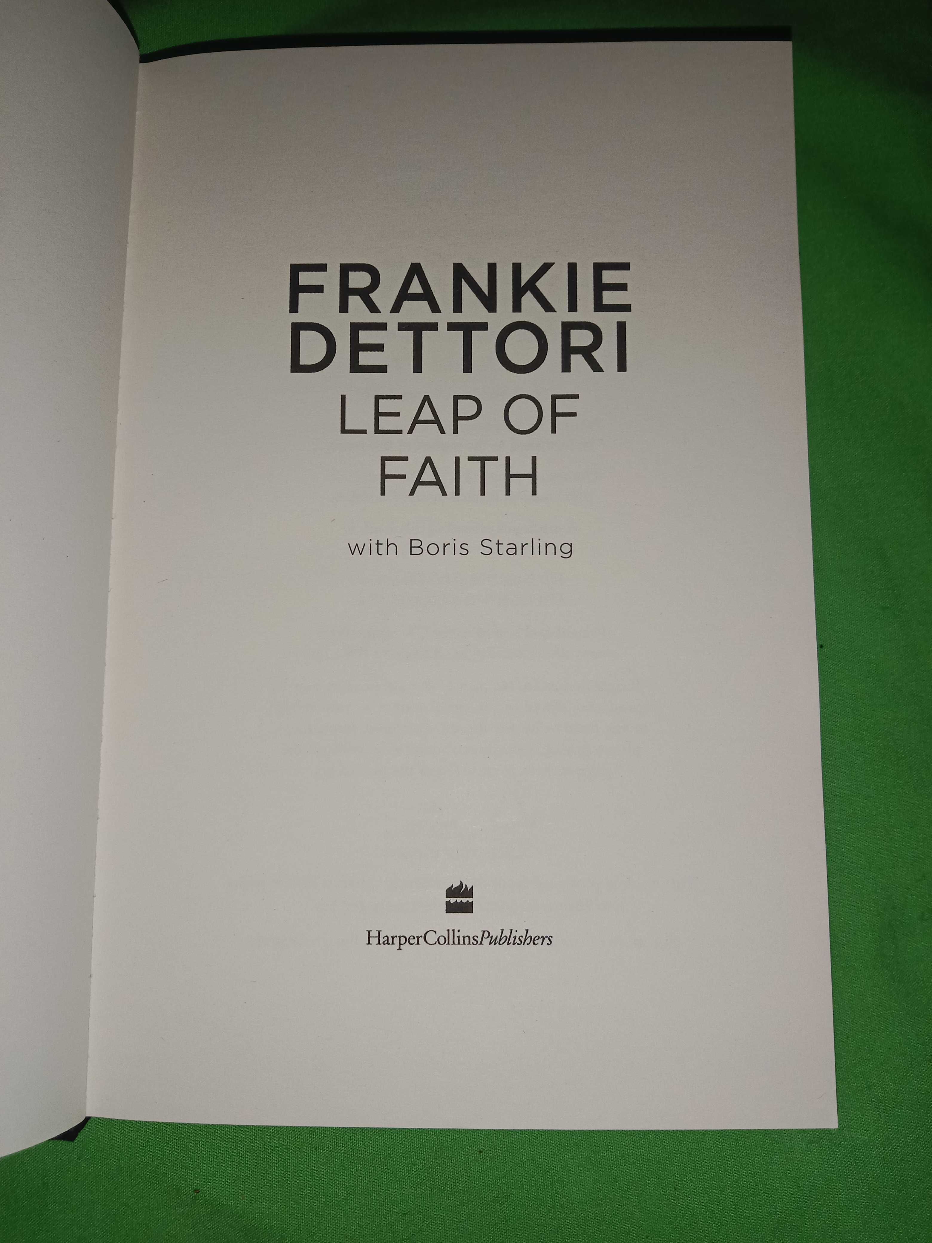 Книжка англійською Frankie Dettori. Leap of faith. Книга на английском