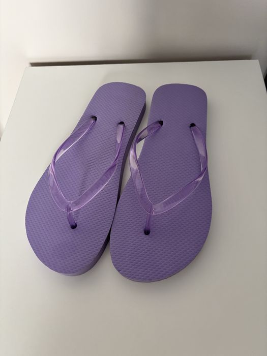 Nowe fioletowe klapki japonki rozm. 37