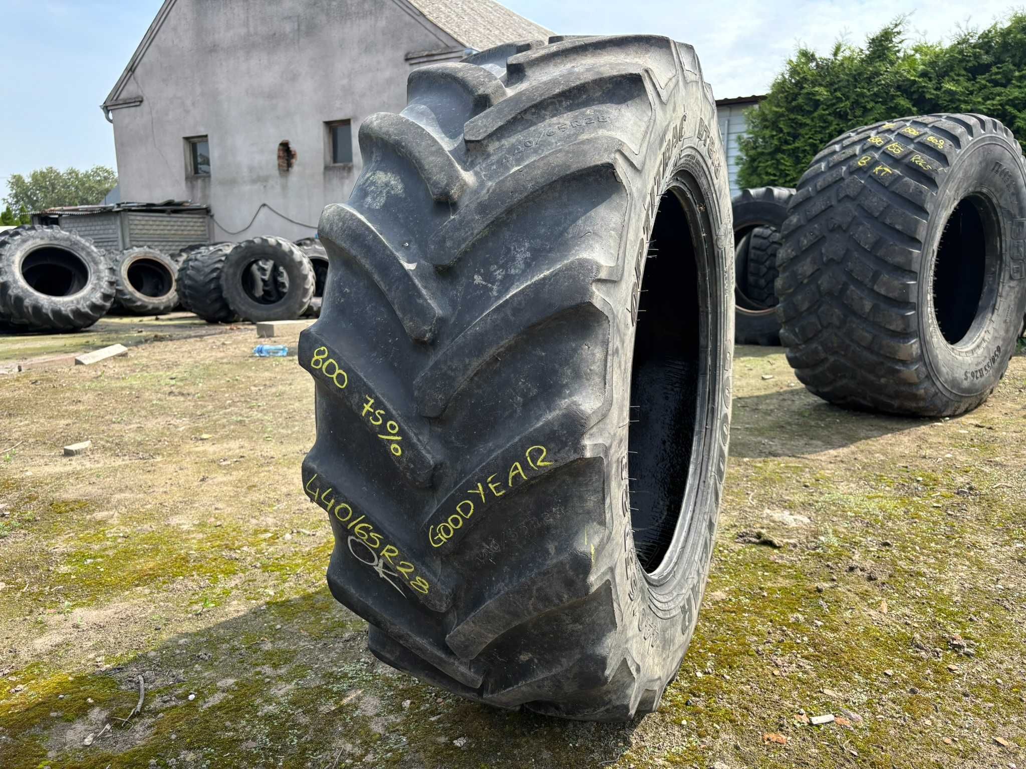 Opona Rolnicza 440/65R28 13.6R28 GOODYEAR OPTITRAC DT818 (75%) CAŁA!