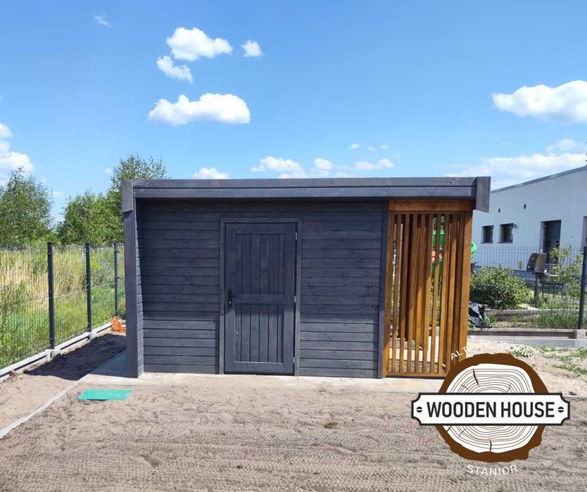 Domek ogrodowy, domek narzędziowy z drewutnią "Magnum"