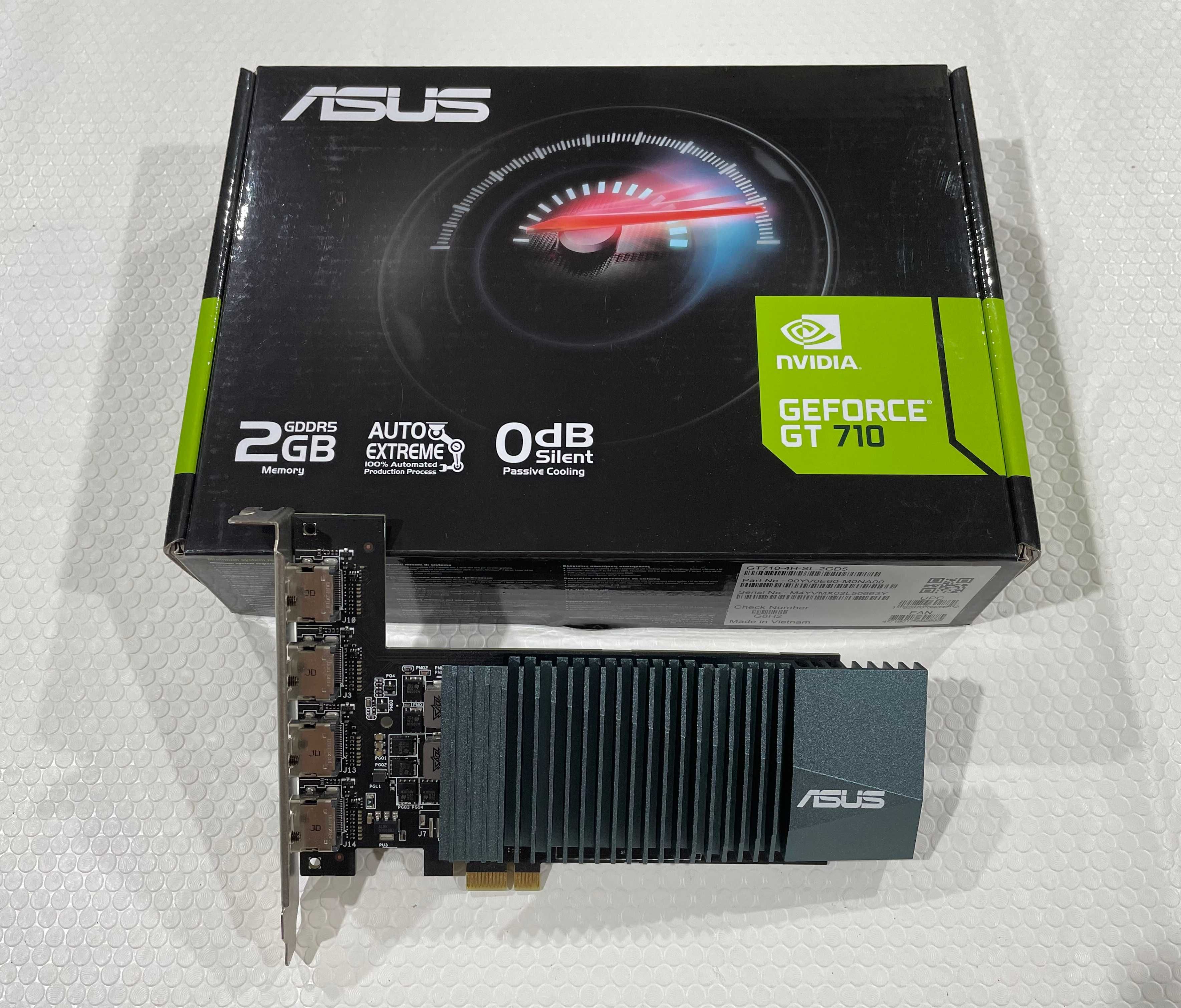 Placa gráfica Asus GeForce GT710 c/4 portas HDMI