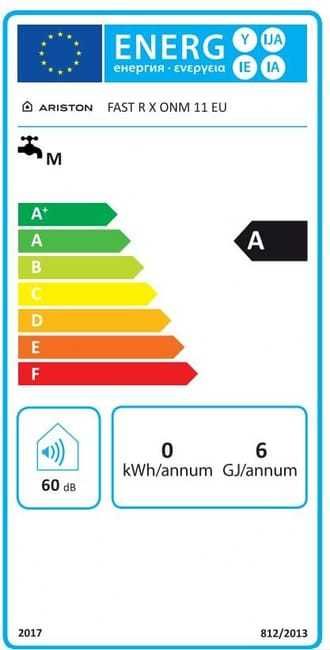 Esquentador à gás 11L  Ariston Fast- NOVO COM GARANTIA