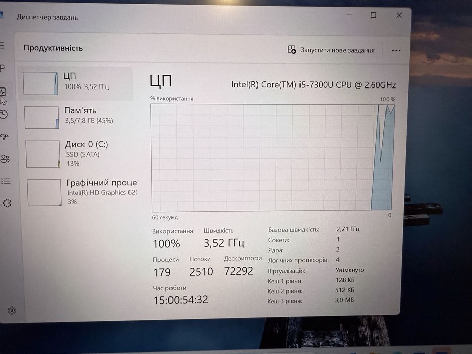 Ноутбук hp 640 g4 fullhd ips i5 7gen