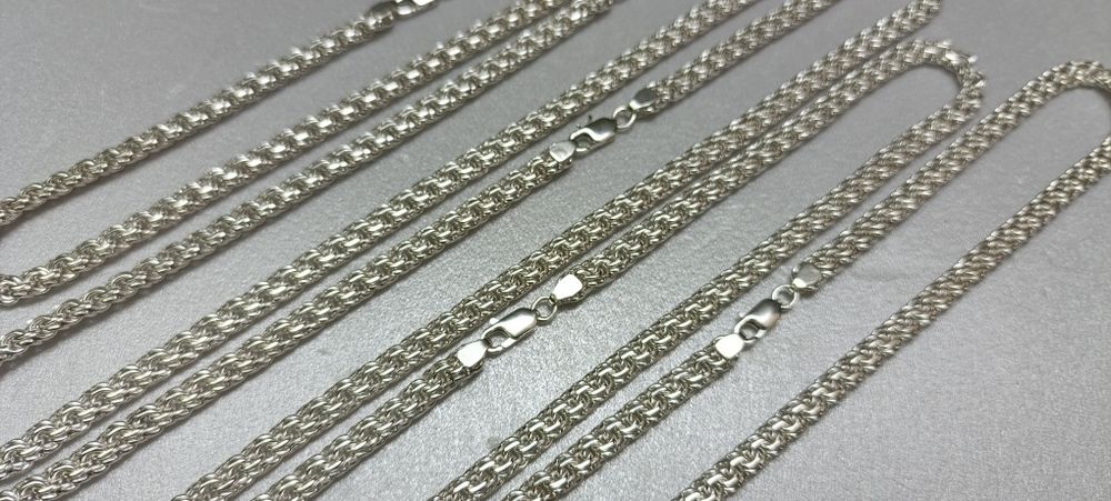 Серебряная Цепочка "Бисмарк",925 проба,НОВЫЕ