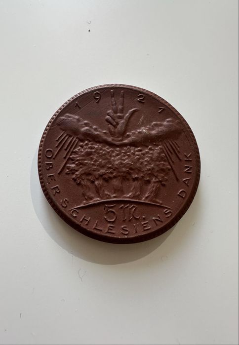 Górny Śląsk 5 marek 1922 Plebiscytowe