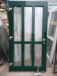 KR HAUS Drzwi 118x218 zewnętrzne alu ciepłe używane okna drzwi POZNAŃ