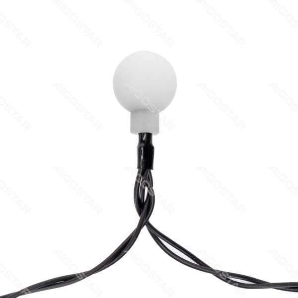 LED Solarny łańcuch ozdobny 50 kulek/8 funkcji 12m IP65 800 mAh RGB