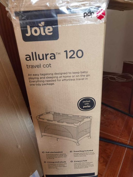 Berço de Viagem Joie Allura 120. Com caixa e manual.Como novo