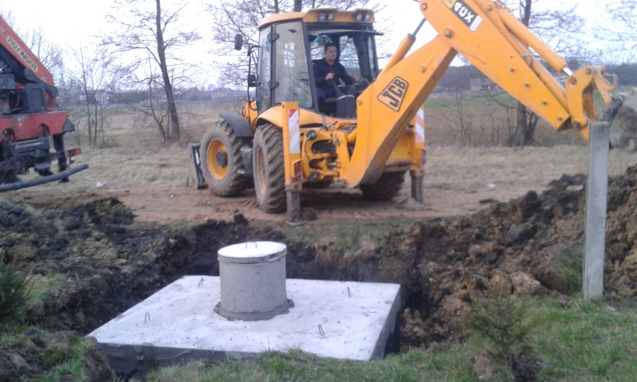 Szamba szambo betonowe zbiorniki z wykopem i montażem Włocławek