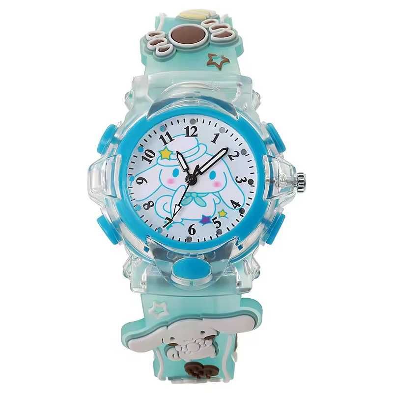 Cinnamoroll wodoodporny świecący zegarek dla dziecka Sanrio Kawaii
