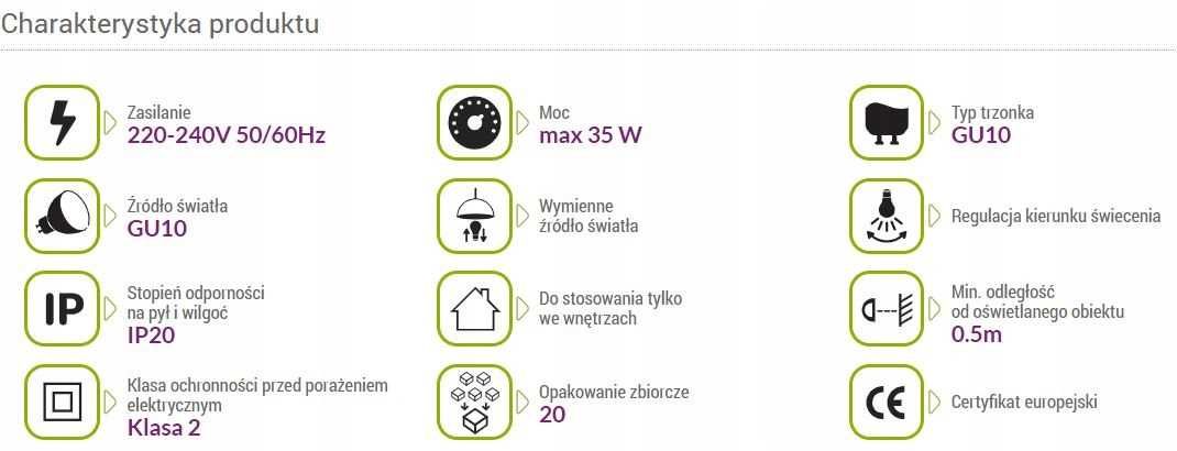 Oprawa oświetleniowa sufitowa natynkowa HARY C 35 W GU10 czarna
